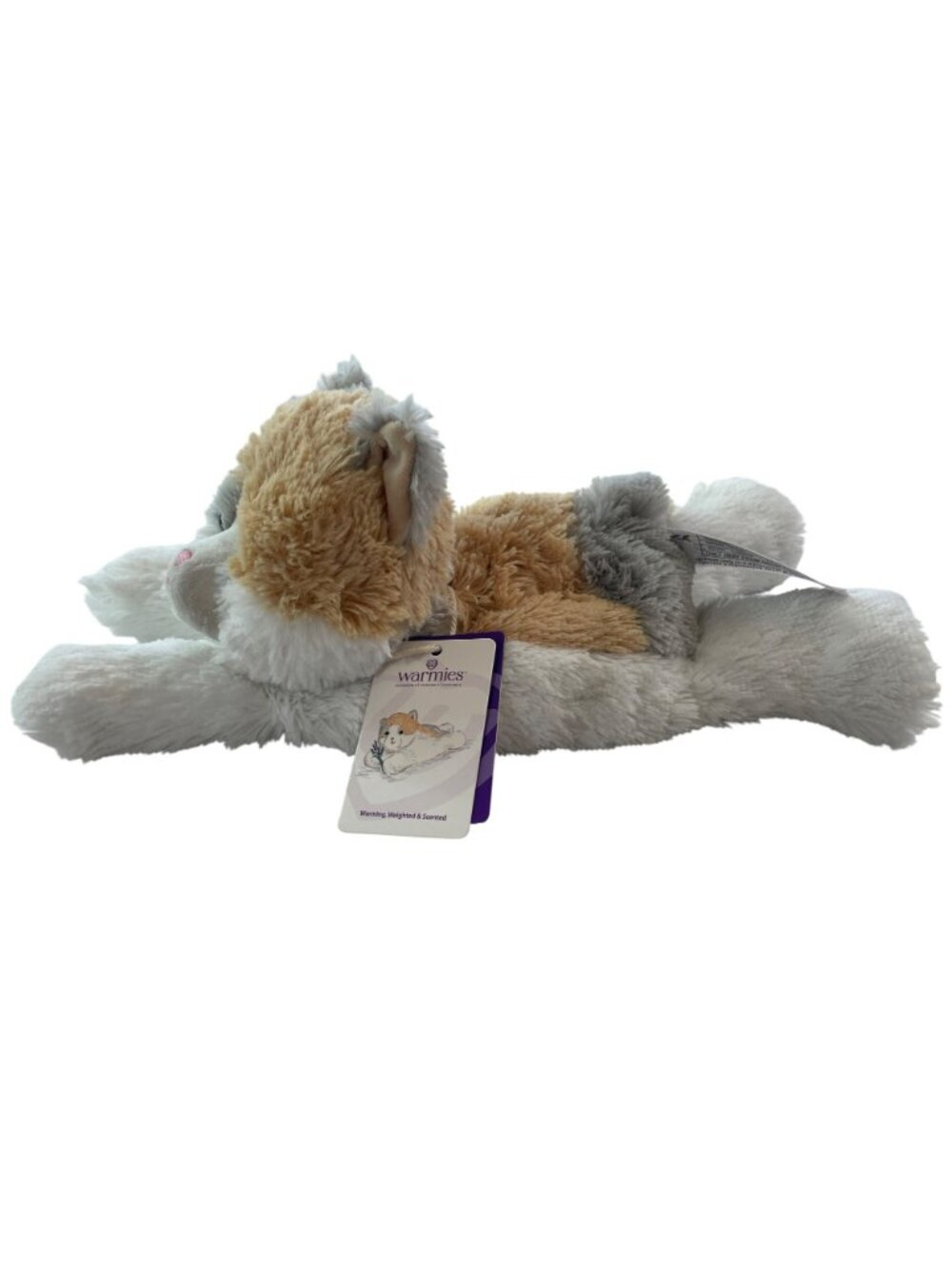 Warmies Heatable Plush Calico Cat Microwavable & Weighted BRAND NEW W/TAGS - Picture 3 of 8